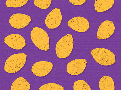 Lemon Design color design draw everyday food art illustration lemon pattern lemons pattern design patterns