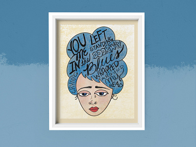 "You Left Me" women in illustration