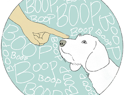 Boop animal lover artwork digital art dog illustration illustration procreate