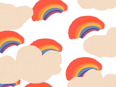 Rainbow Pattern artwork design design art digital art draw everyday illustration pattern patterns rainbow design rainbow illustration rainbows society6