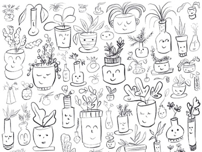 Plant Pattern artwork draw everyday illustration pattern plant pattern plants