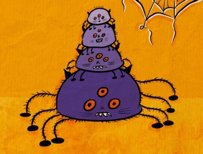 Spider Mama #frightfall2021 artwork digital art halloween halloween drawing illustration procreate spider