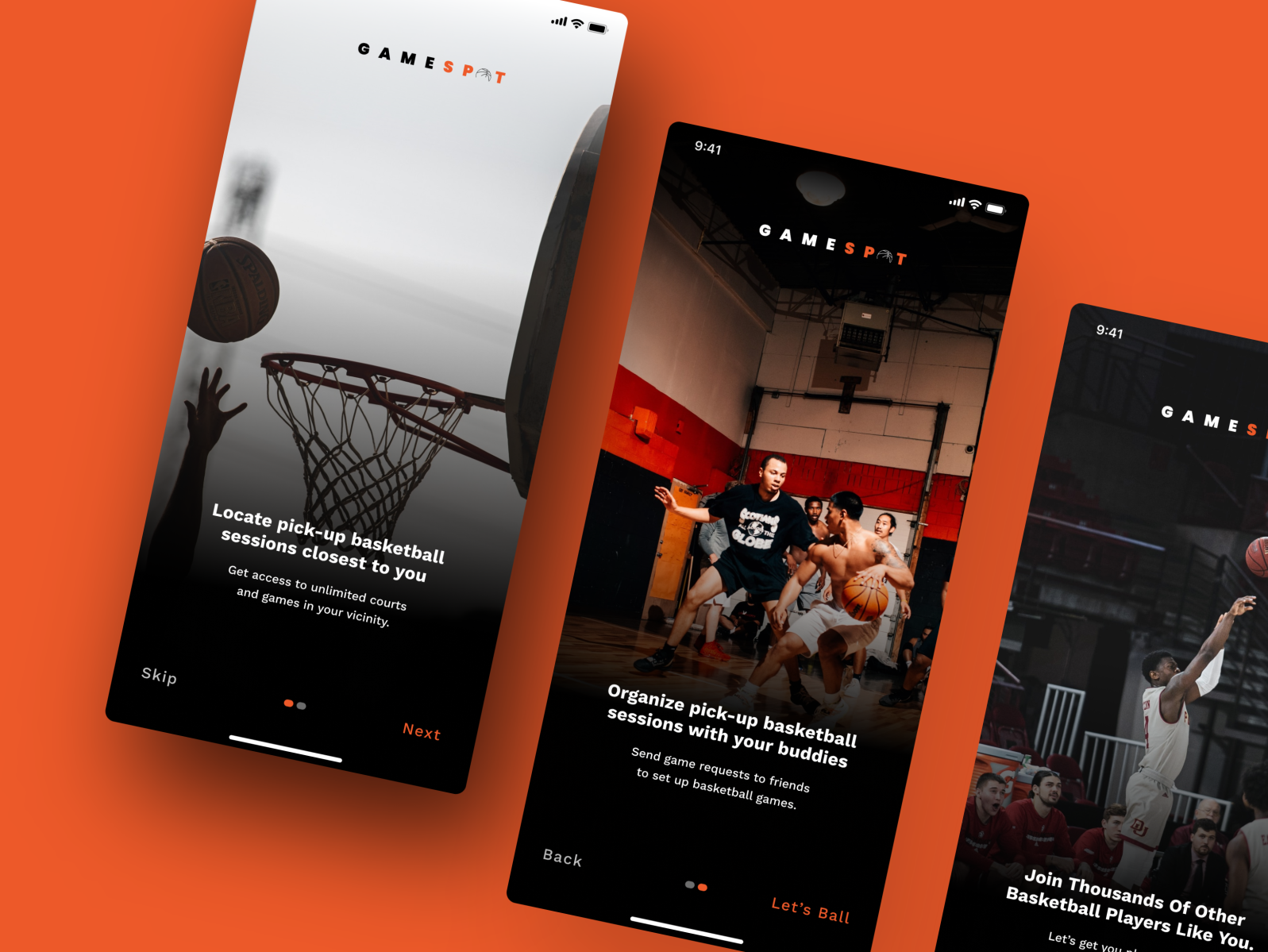 GameSpot - Basketball Pick Up Game Locator App Design by Olumayowa ...