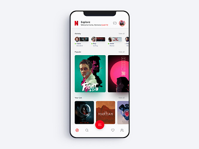 Netflix Redesign app apple design film ios movie netflix netflix redesign redesign sketch streaming tv ui uidesign uiux uiuxdesign uplabs ux videoapp
