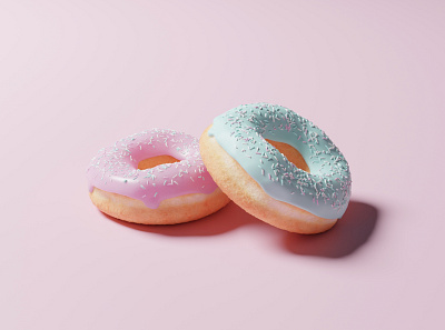 Donuts 3d design donut food graphic design modeling
