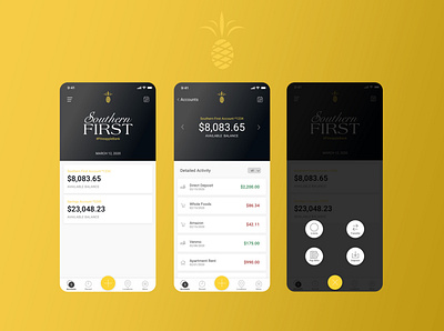 Southern First Bank App Modern Concept app banking design fintech ui
