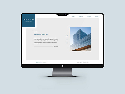 Drost & Krale Advocaten Web Design branding business design lawyers web design website
