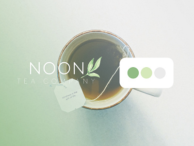 Noon Tea Company Logo Design branding design logo teacompany