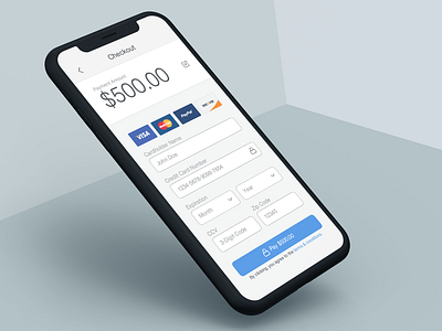 Daily UI 002 - Credit Card Checkout app daily ui daily ui challenge dailyui design flat minimal mobile mobile app mobile ui mobile ui design sketchapp user experience user interface