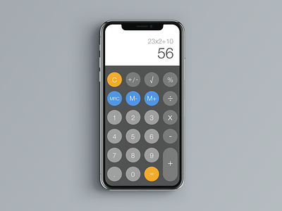 Daily UI 004 - Calculator daily ui daily ui challenge design flat mobile app mobile ui design ui user experience user interface ux