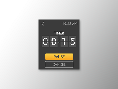 Daily UI 14 - Timer daily ui daily ui challenge photoshop sketchapp timer app ui user experience user interface ux watch