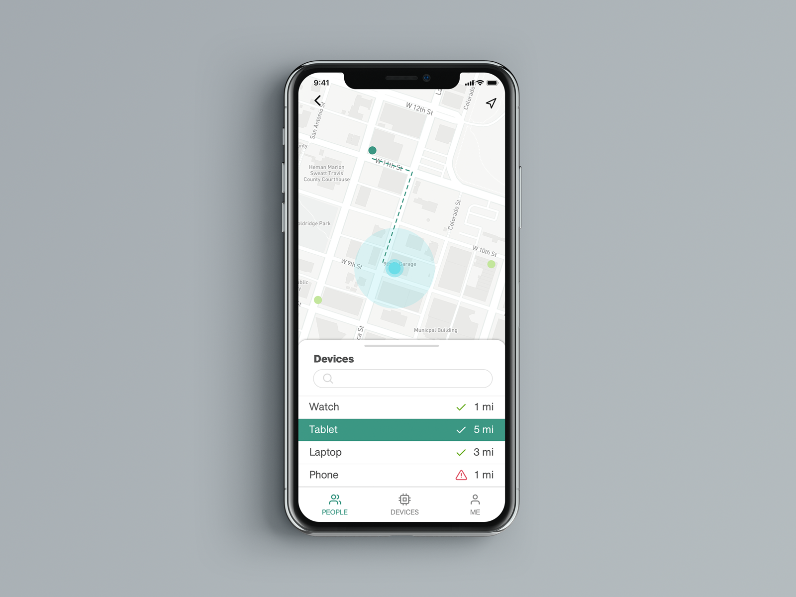 LocationTracker - Daily UI 20 by Jimmy Diep on Dribbble