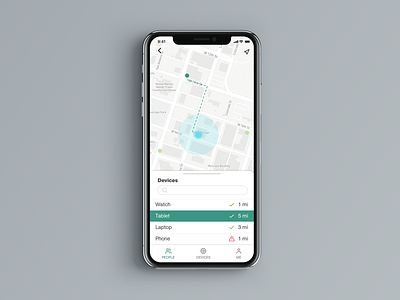 LocationTracker - Daily UI 20 daily ui daily ui challenge flat ios location tracker mobile ui design sketchapp ui user experience user interface ux
