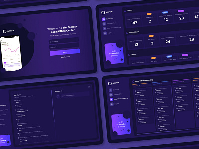 Surplus - Local Office Center Web App app branding dashboard design logo typography ui ux vector