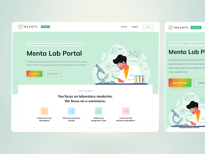 Menta Lab Portal - Landing Page