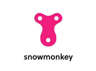 Snowmonkey Combination Mark adobe branding clean design flat graphic design illustrator logo minimal vector