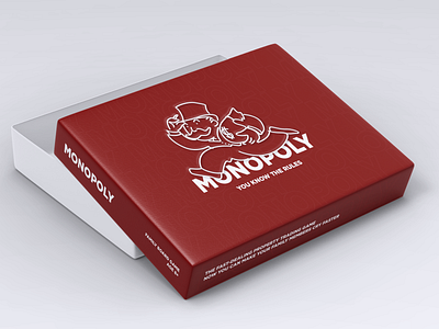 Monopoly Redesign board game design game monopoly package packaging ui ui design