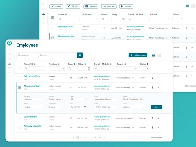 Table to dribbble component data visualization design filters searchable columns table tables ui ux ux design web