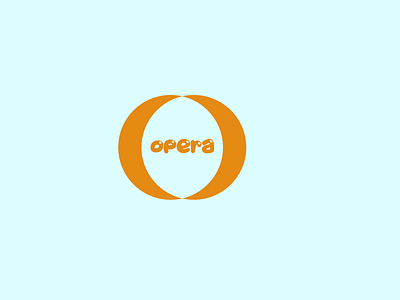 OPERA branding design flat logo