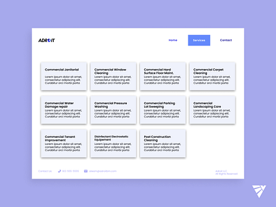 ADROIT Services Website Design