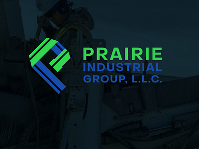 Prairie Industrial Group Logo business create design illustrator industrial kansas logo plumbing shawnee
