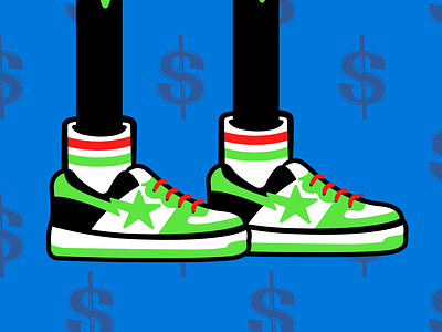 BAPE SHOES ILLUSTRATION