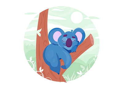 Koala design icon illustration minimal vector