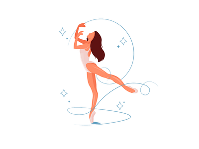 Ballet design illustration illustrator vector