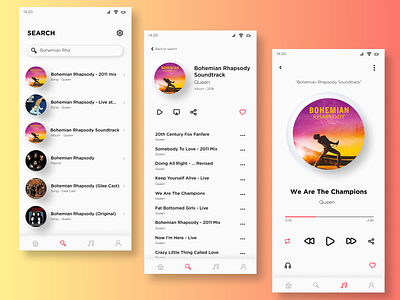 #009 DailyUI: Music Player