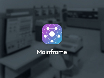Mainframe app dots gradient icon logo web