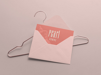 Pearl Gowns branding design designer designer logo flat graphicdesign illustrator logo minimal vector