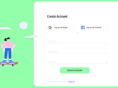 Create Account Page #1 Daily Challenge