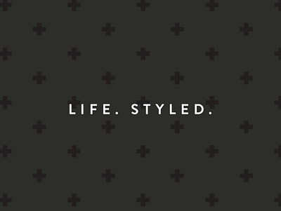 Life. Styled. branding logo tagline typography