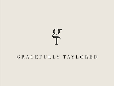 Gracefully Taylored Blog Logo blog brand design branding logo monogram