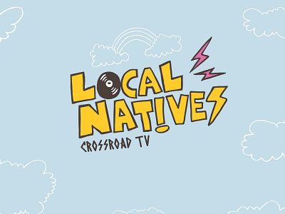 LOCAL NATIVES TV cartoon character drawing illustraion logo logo illustration logodesign logos logotype