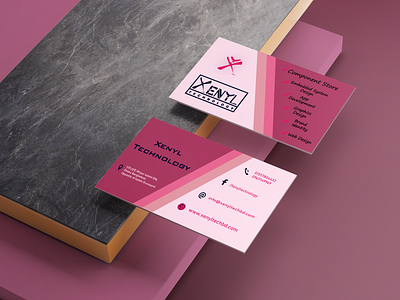 Pink_Business Card branding design graphic design icon illustration logo typography ui ux vector