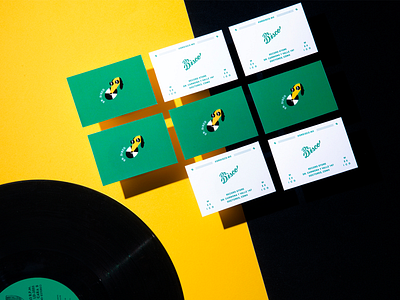 Business Card for Dr. Disco application branding fun graphic design identity music photography