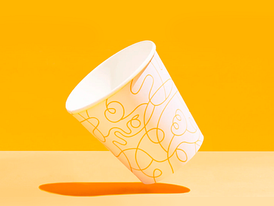 Cup for Vivo Wellness Bar branding color design fresh graphic design identity illustration organic photography playful set vector wellness