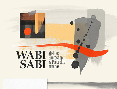 Wabi-Sabi Photoshop Procreate Stamps abstract architectural architecture brush brushes design download modern photoshop poster procreate sabi stamps trend wabi watercolor