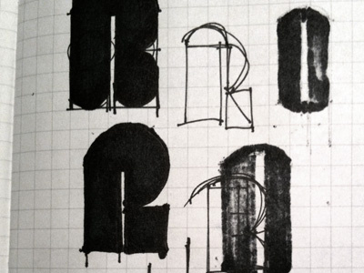 IIM 02 concept logo sketch type typography