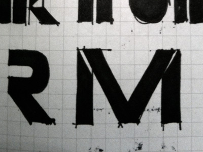 IIM 03 concept logo sketch type typography