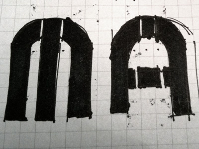 IIM 04 concept logo sketch type typography
