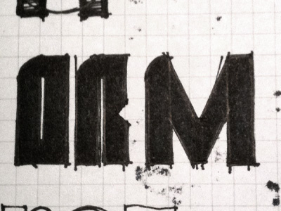 IIM 05 concept logo sketch type typography