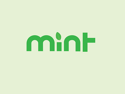 Mint logo adobe illustrator brand illustration illustrator logo logo design mint vector