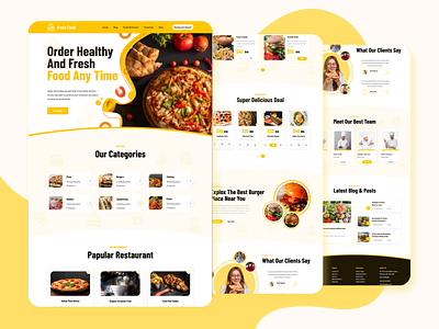 Food Delivery Landing Page 🍕