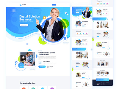 Digital marketing agency web Ui landing page