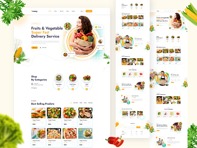 Frossy- Food Delivery Landing Page agency website branding business landing page cooking delivery design eat food and drink food delivery landing page food delivery service food order foodie home page illustration logo restaurant ui ui ux vector