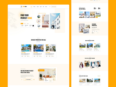 Real Estate UI UX Website design