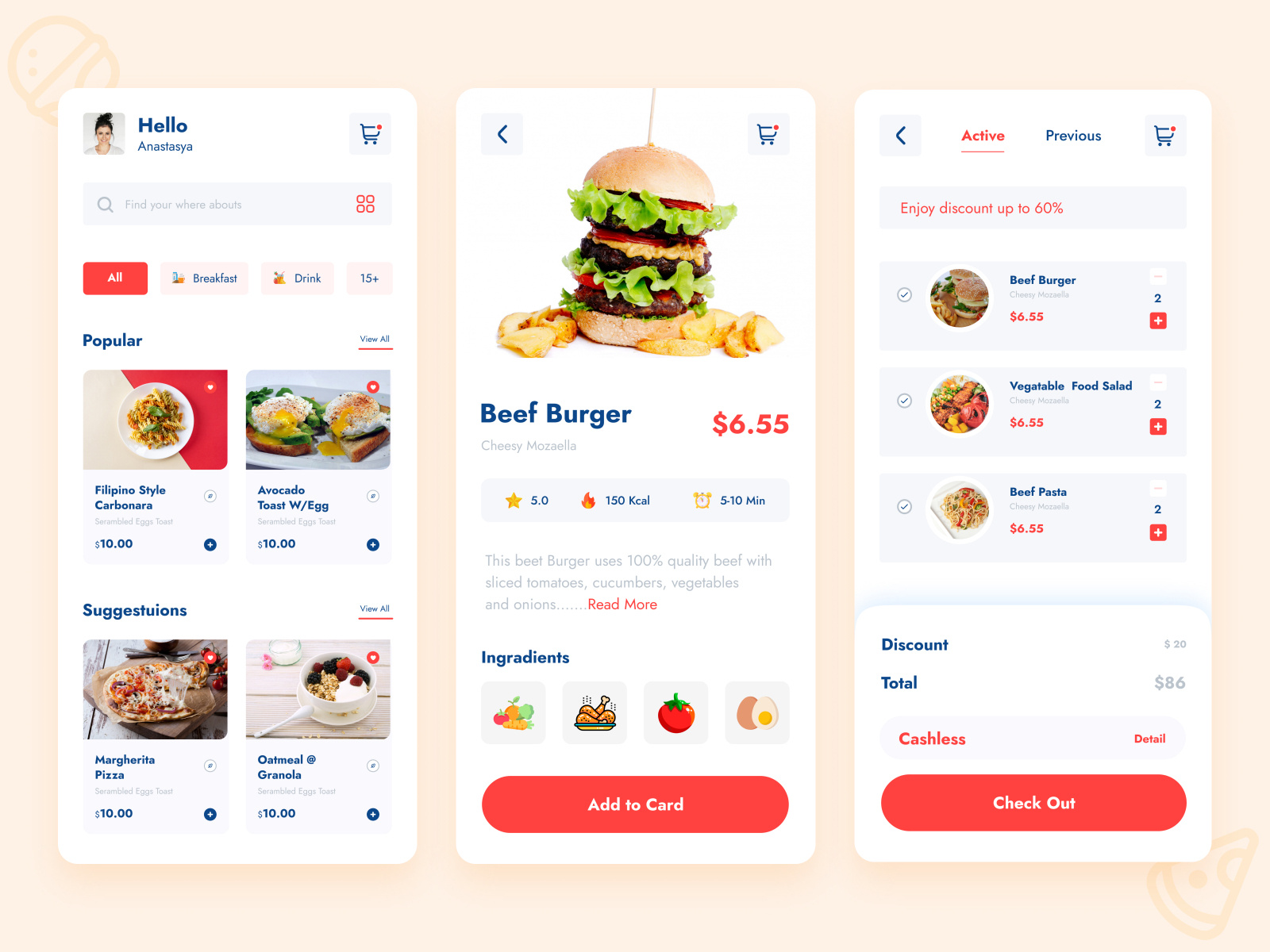 Food Delivery App by Zahidul hasan siam on Dribbble