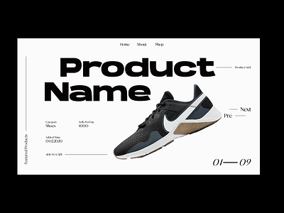 Product Page UI Design 3d agency best ui designs branding design e commerce illustration interaction logo shoe shop top top ui design typography ui vector web designs website